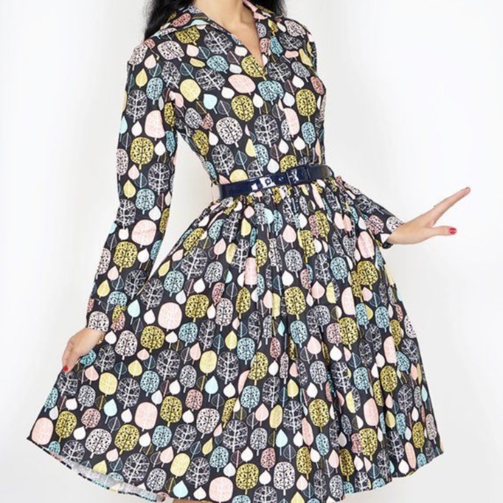 Bernie Dexter Nicole Dress in Fall for You NWOT-L